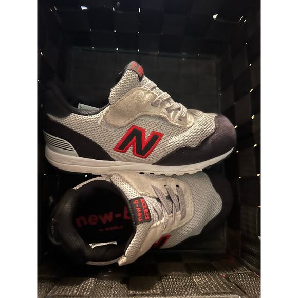 New Balance Other - New Balance 515 Running Shoes Toddler Size 8 Gray Black Red Adjustable
